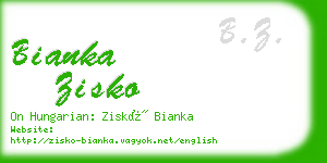 bianka zisko business card